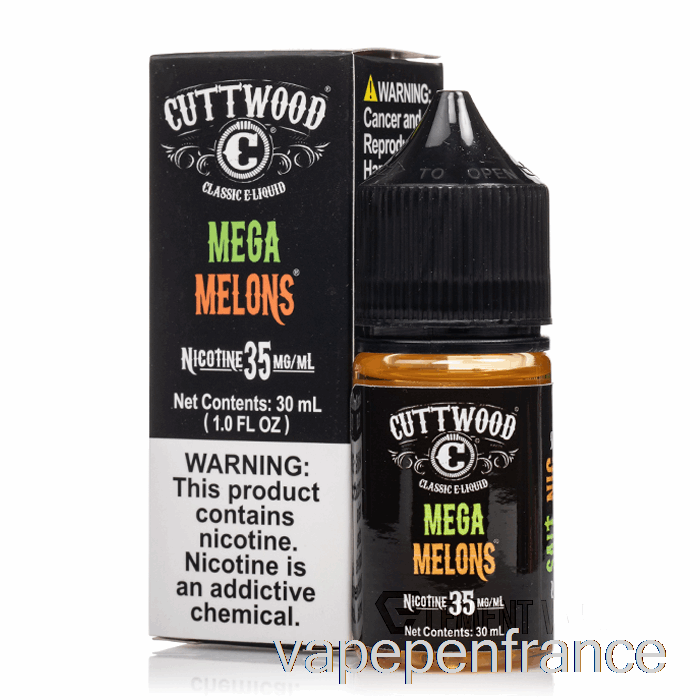 Méga Melons - Sels De Bois Coupé - Stylo Vape 30 Ml 35 Mg